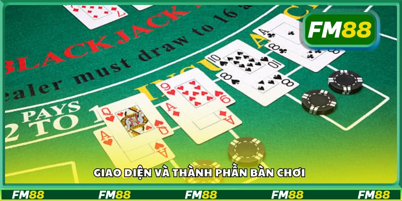 Cấu trúc bàn chơi và giao diện của Live Blackjack