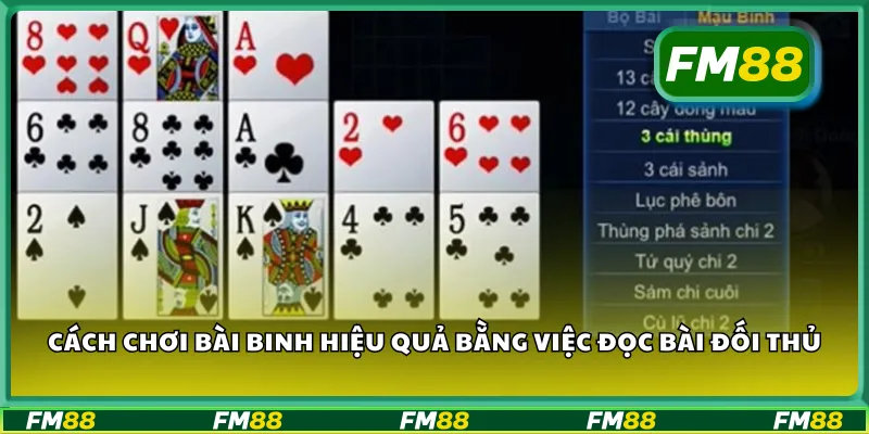 Cách chơi bài binh hiệu quả bằng việc đọc bài đối thủ