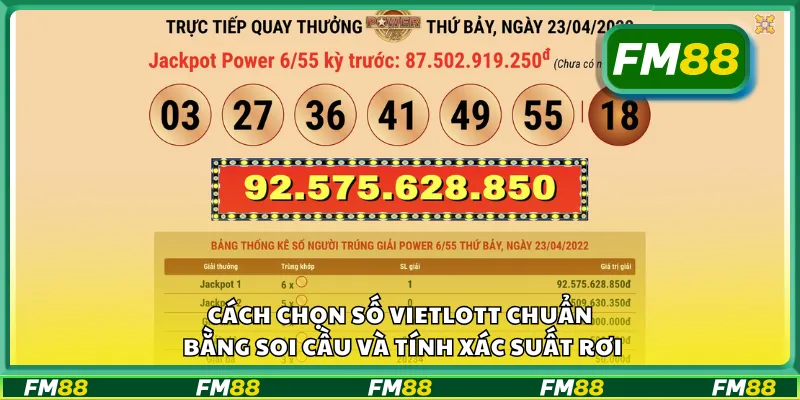Cách chọn số Vietlott chuẩn bằng soi cầu và tính xác suất rơi