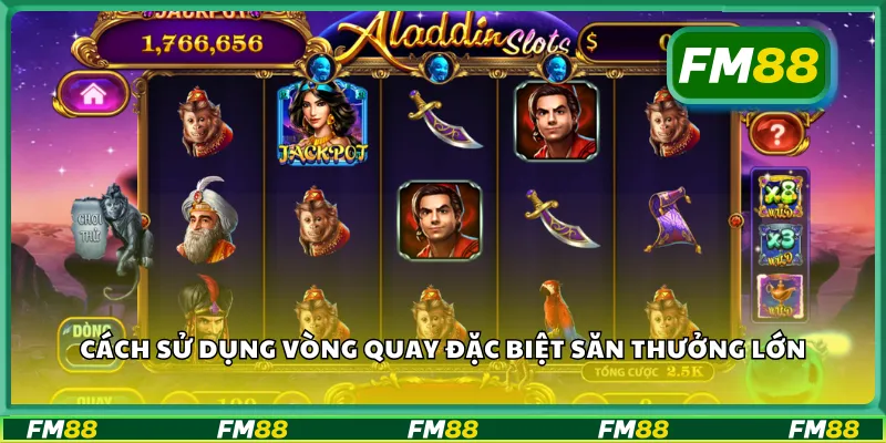 Cách sử dụng vòng quay đặc biệt săn thưởng lớn