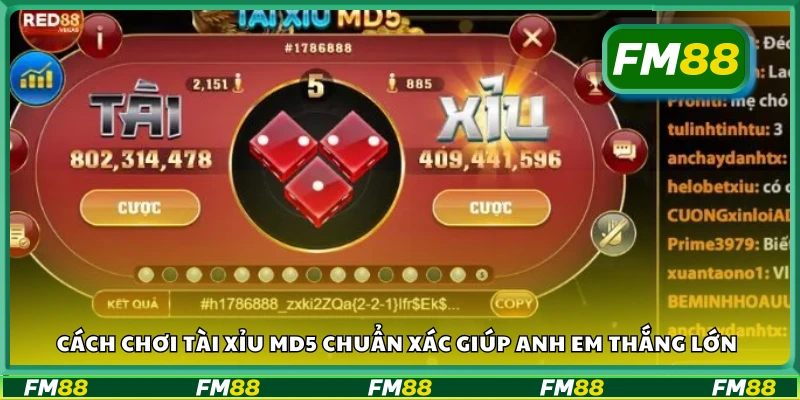 Cách chơi Tài Xỉu MD5 chuẩn xác